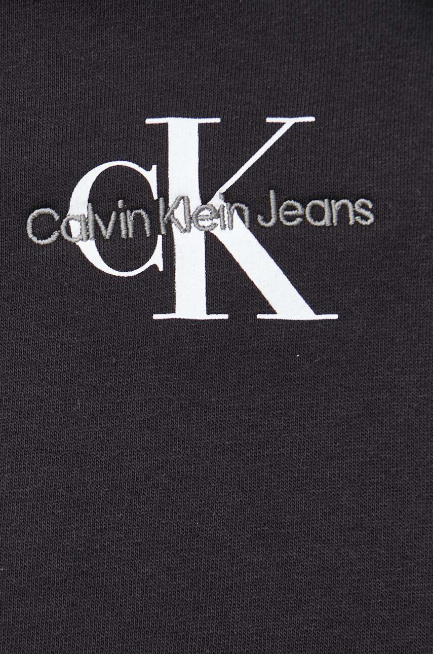 Calvin Klein Jeans Pulover ženska roza barva s kapuco - Pepit.si