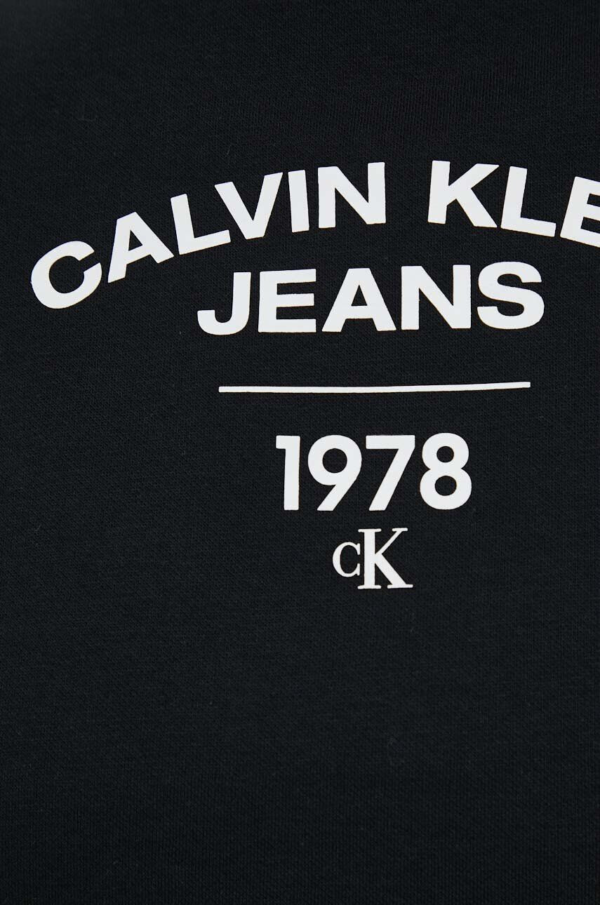 Calvin Klein Jeans Pulover ženska črna barva - Pepit.si