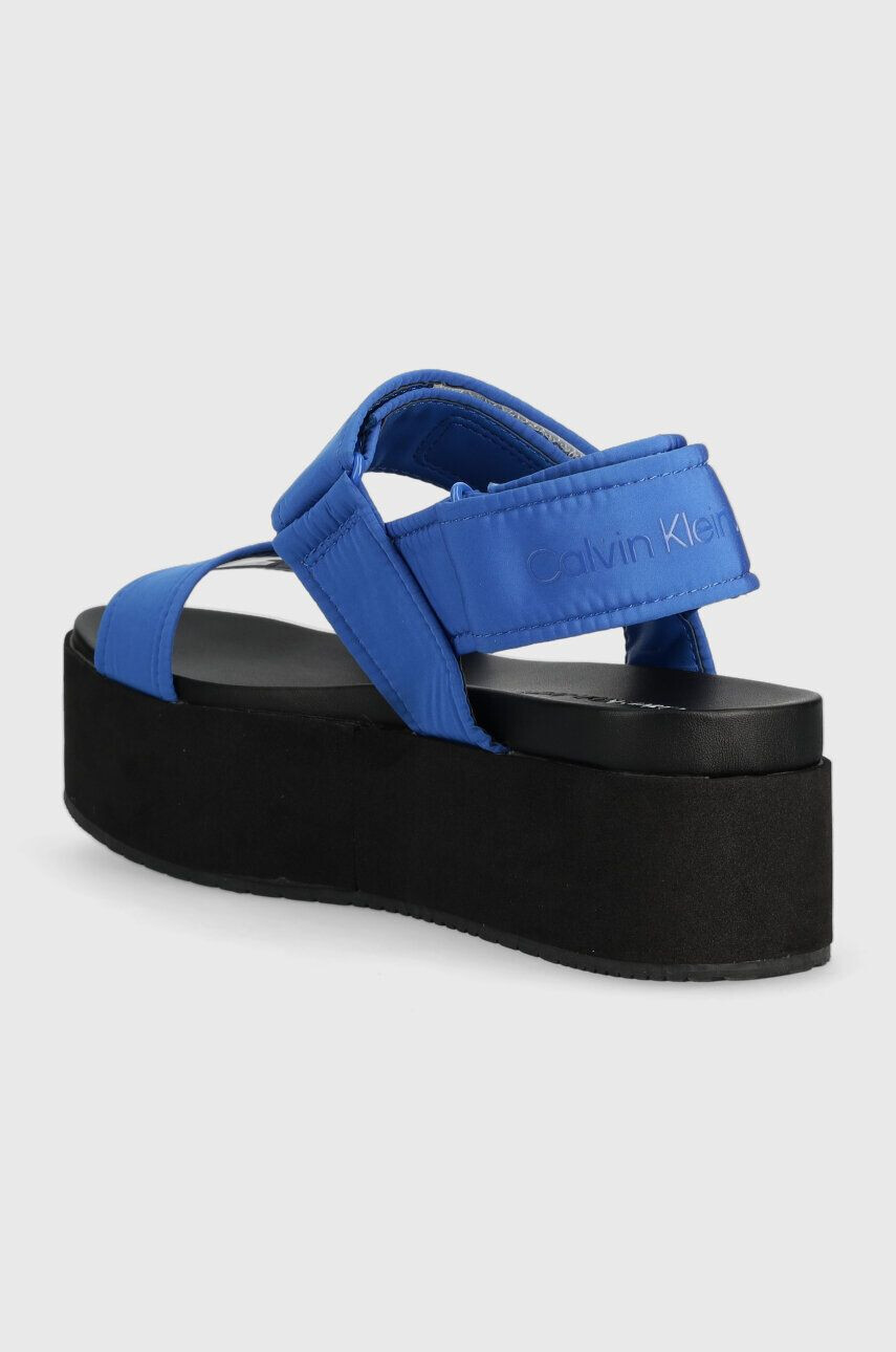 Calvin Klein Jeans Sandali FLATFORM SANDAL SOFTNY ženski YW0YW00965 - Pepit.si