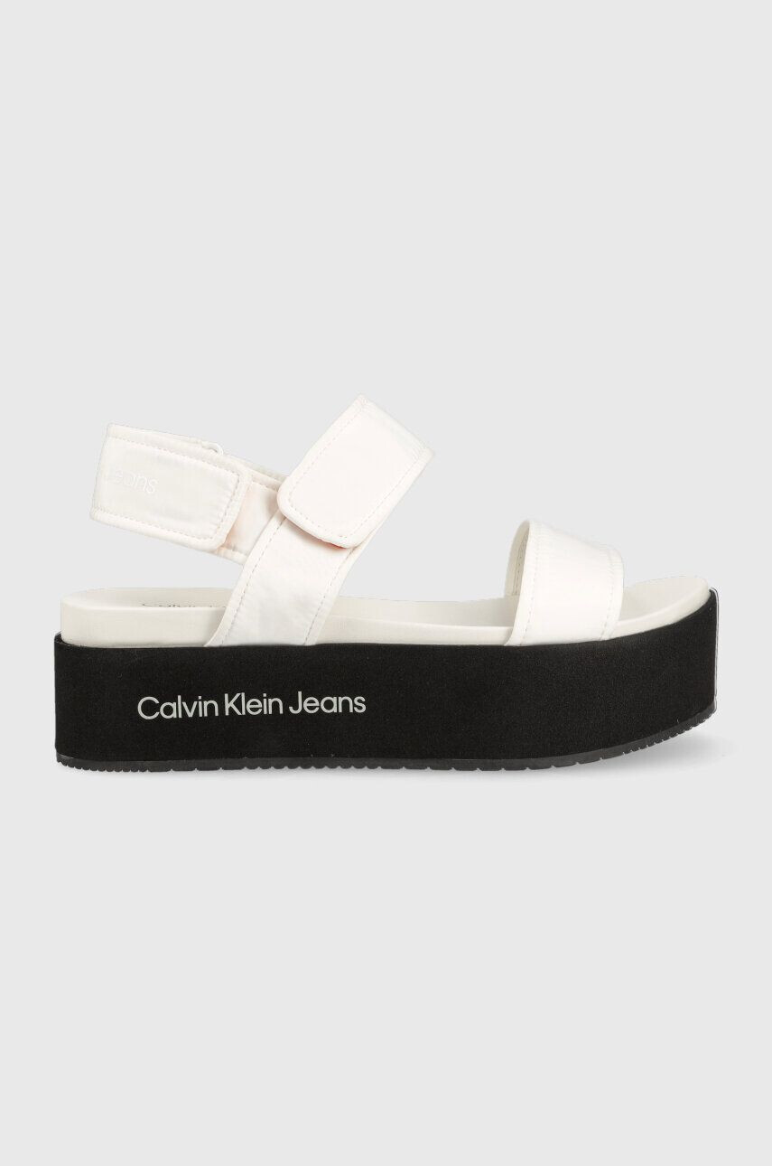 Calvin Klein Jeans Sandali FLATFORM SANDAL SOFTNY - Pepit.si