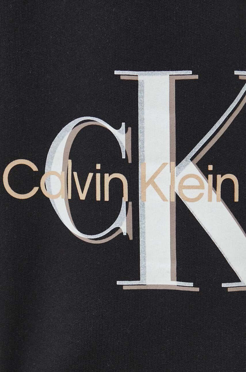 Calvin Klein Jeans Spodnji del trenirke moški črna barva - Pepit.si