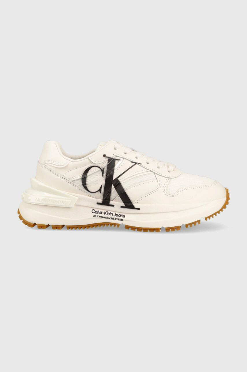 Calvin Klein Jeans Superge CHUNKY RUNNER OVER BRAND WN bež barva YW0YW00941 - Pepit.si