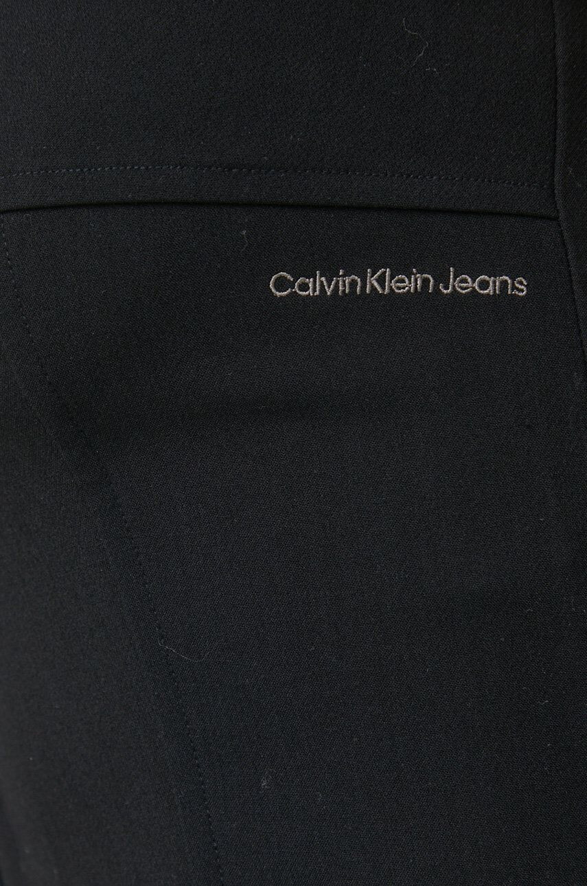 Calvin Klein Jeans Top ženska črna barva - Pepit.si