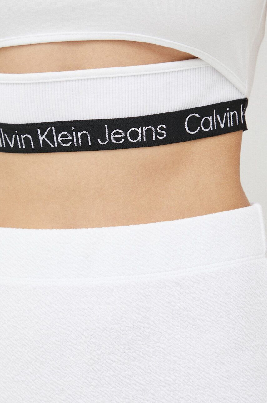 Calvin Klein Jeans Top ženski zelena barva - Pepit.si