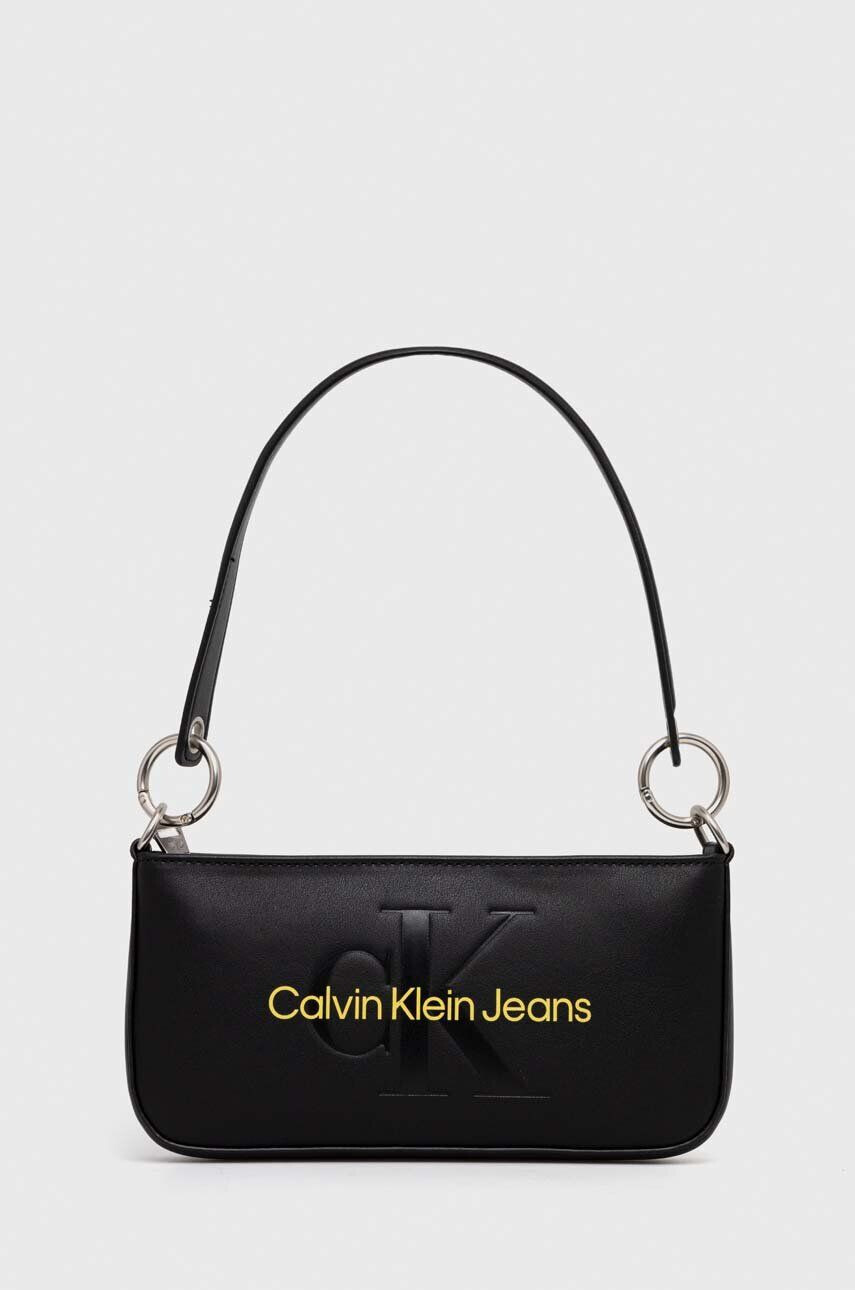 Calvin Klein Jeans Torbica rumena barva - Pepit.si