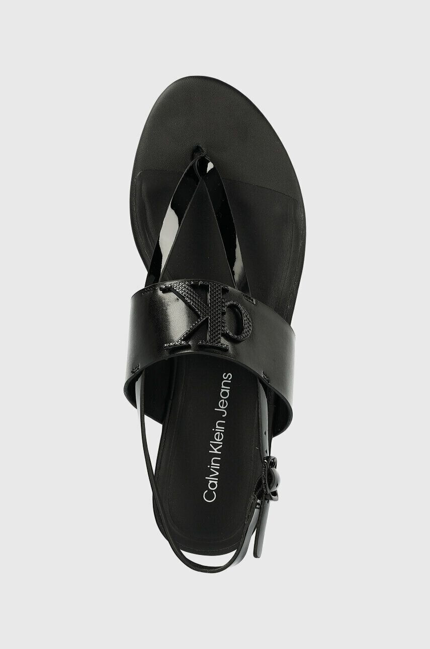 Calvin Klein Jeans Usnjeni sandali FLAT SANDAL HW - Pepit.si