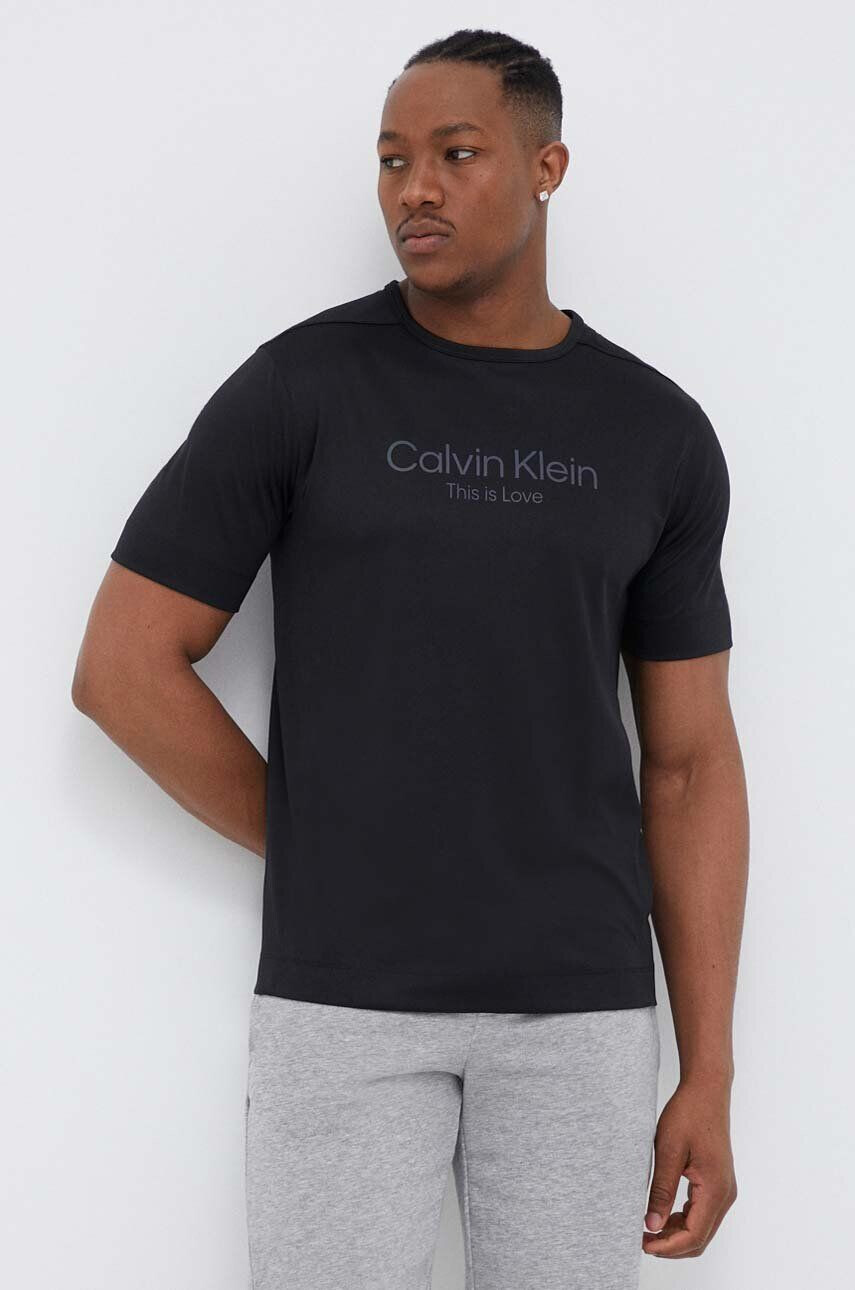 Calvin Klein Performance Kratka majica za vadbo Pride črna barva - Pepit.si