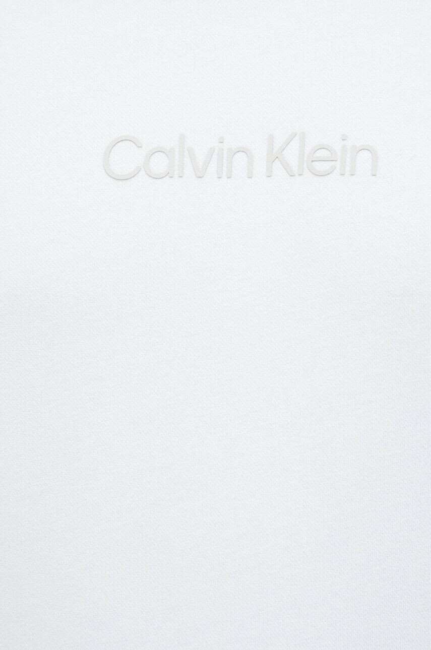 Calvin Klein Performance Pulover od trenirke Essentials bela barva s kapuco - Pepit.si