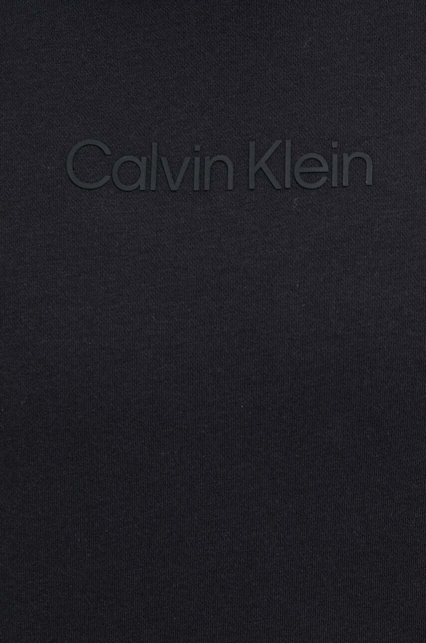 Calvin Klein Performance Pulover od trenirke Essentials črna barva s kapuco - Pepit.si