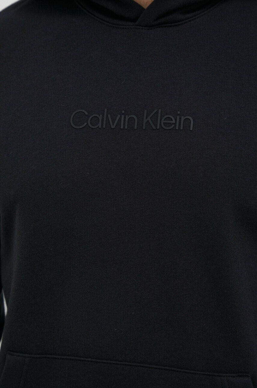 Calvin Klein Performance Pulover od trenirke Essentials črna barva s kapuco - Pepit.si