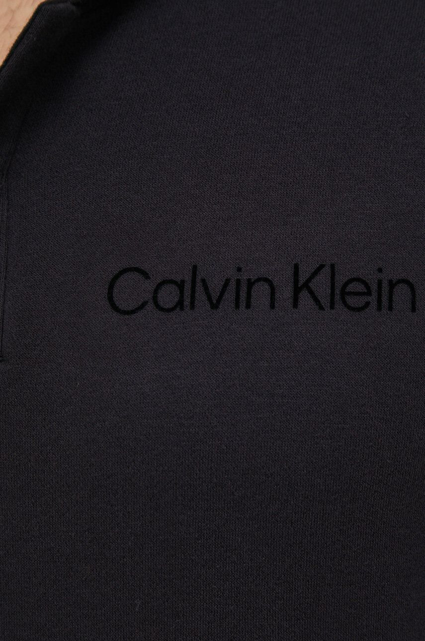 Calvin Klein Performance Pulover za vadbo moška črna barva s kapuco - Pepit.si