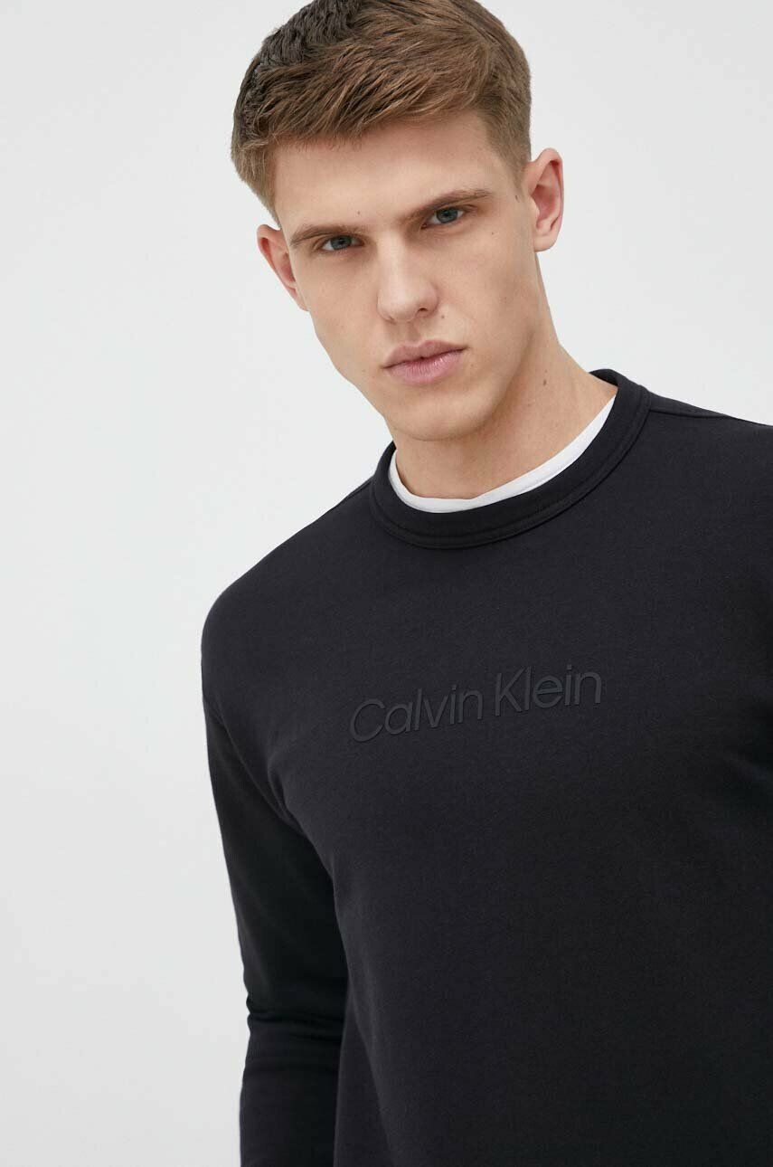 Calvin Klein Performance Pulover za vadbo Essentials črna barva - Pepit.si