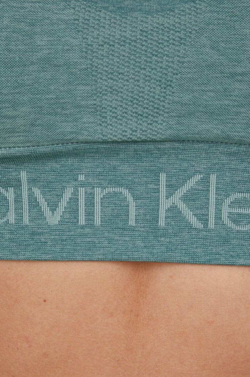 Calvin Klein Performance Športni modrček turkizna barva - Pepit.si