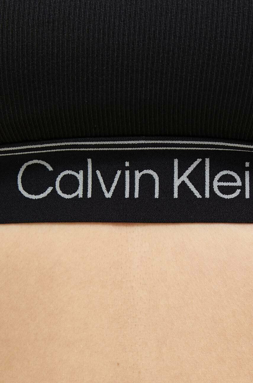 Calvin Klein Performance Športni modrček CK Athletic črna barva - Pepit.si