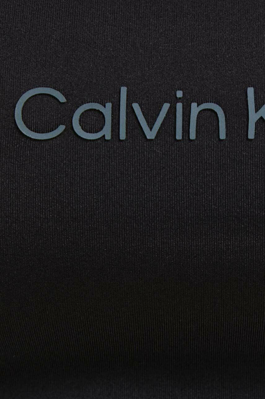 Calvin Klein Performance Športni modrček Essentials črna barva - Pepit.si