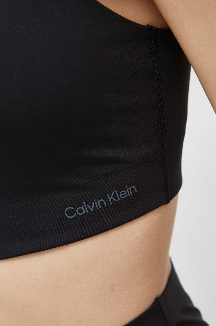 Calvin Klein Performance Športni modrček Essentials črna barva - Pepit.si