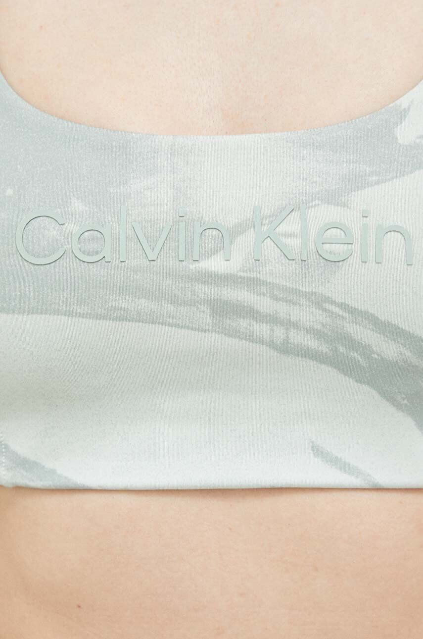 Calvin Klein Performance Športni modrček Essentials zelena barva - Pepit.si