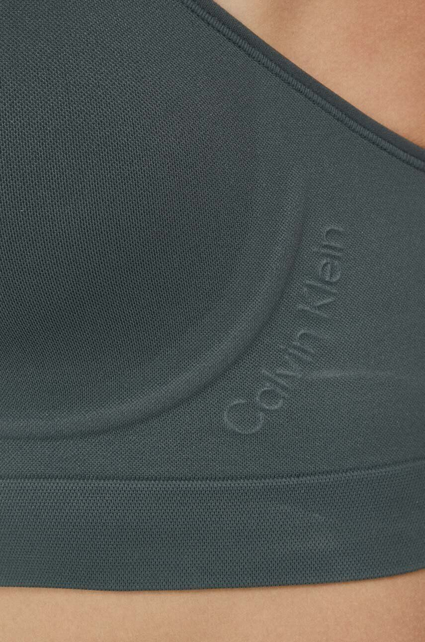 Calvin Klein Performance Športni modrček Essentials siva barva - Pepit.si