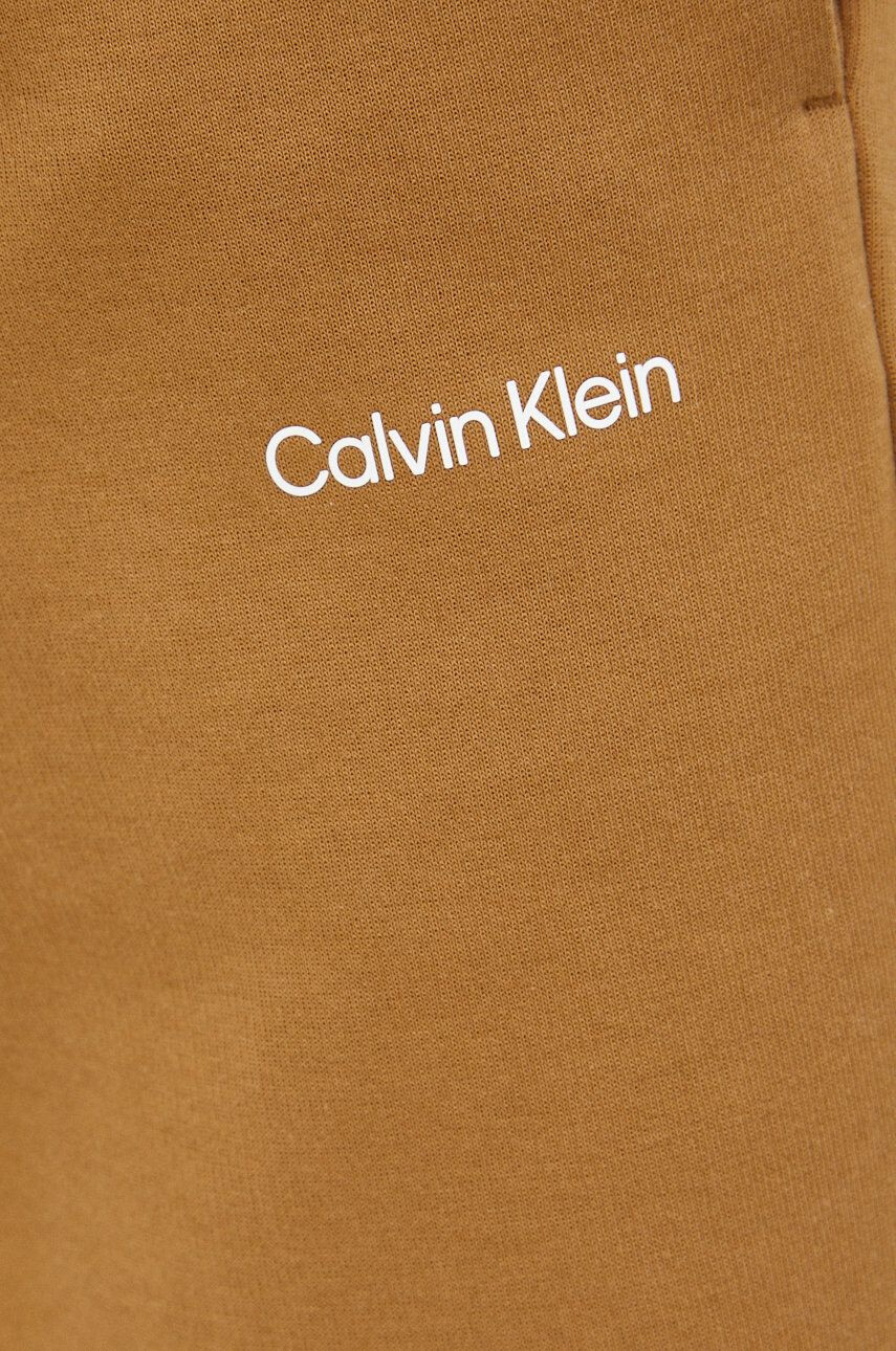 Calvin Klein Spodnji del trenirke moški rjava barva - Pepit.si