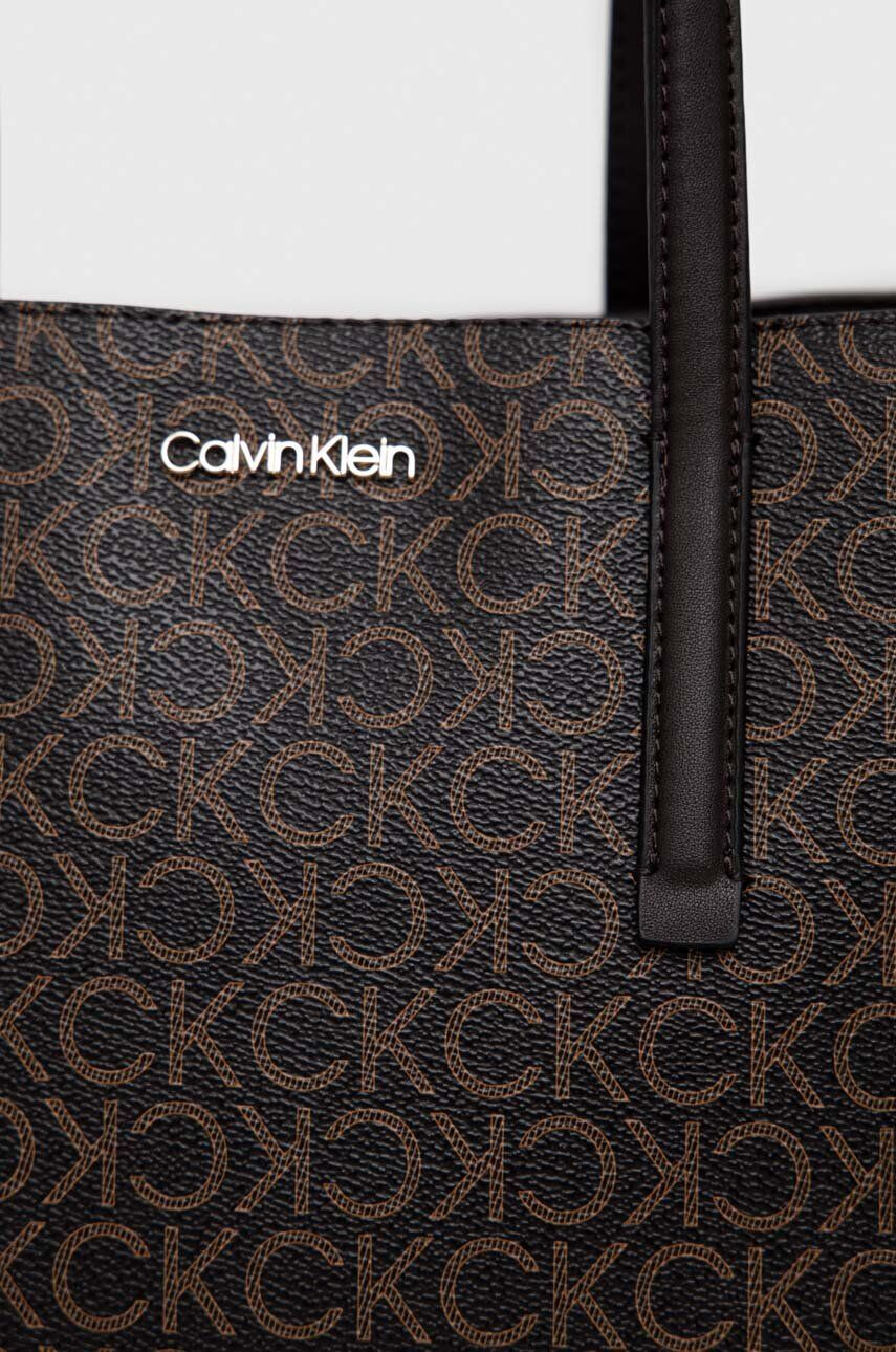 Calvin Klein Torbica rjava barva - Pepit.si