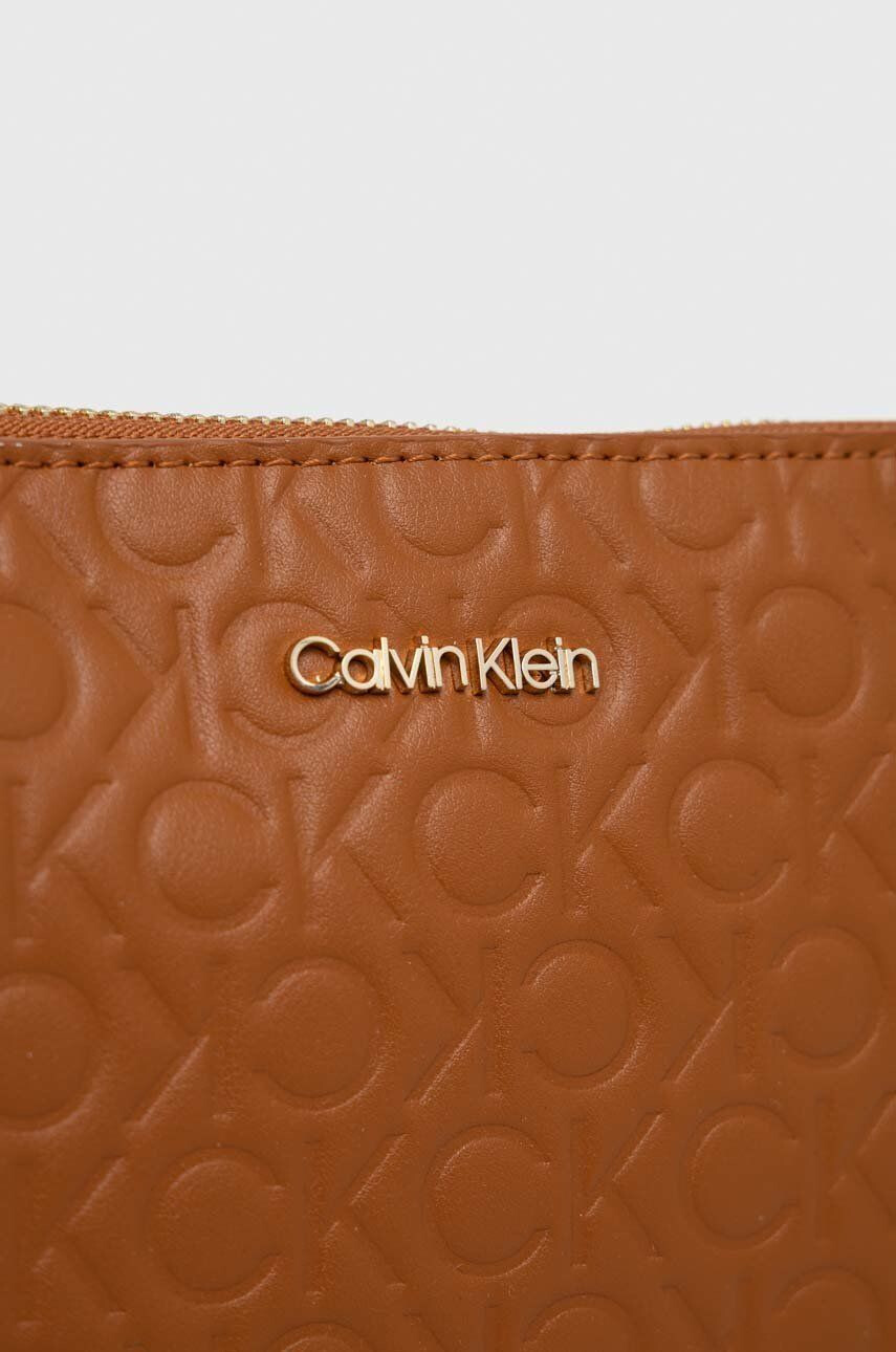 Calvin Klein Torbica rjava barva - Pepit.si