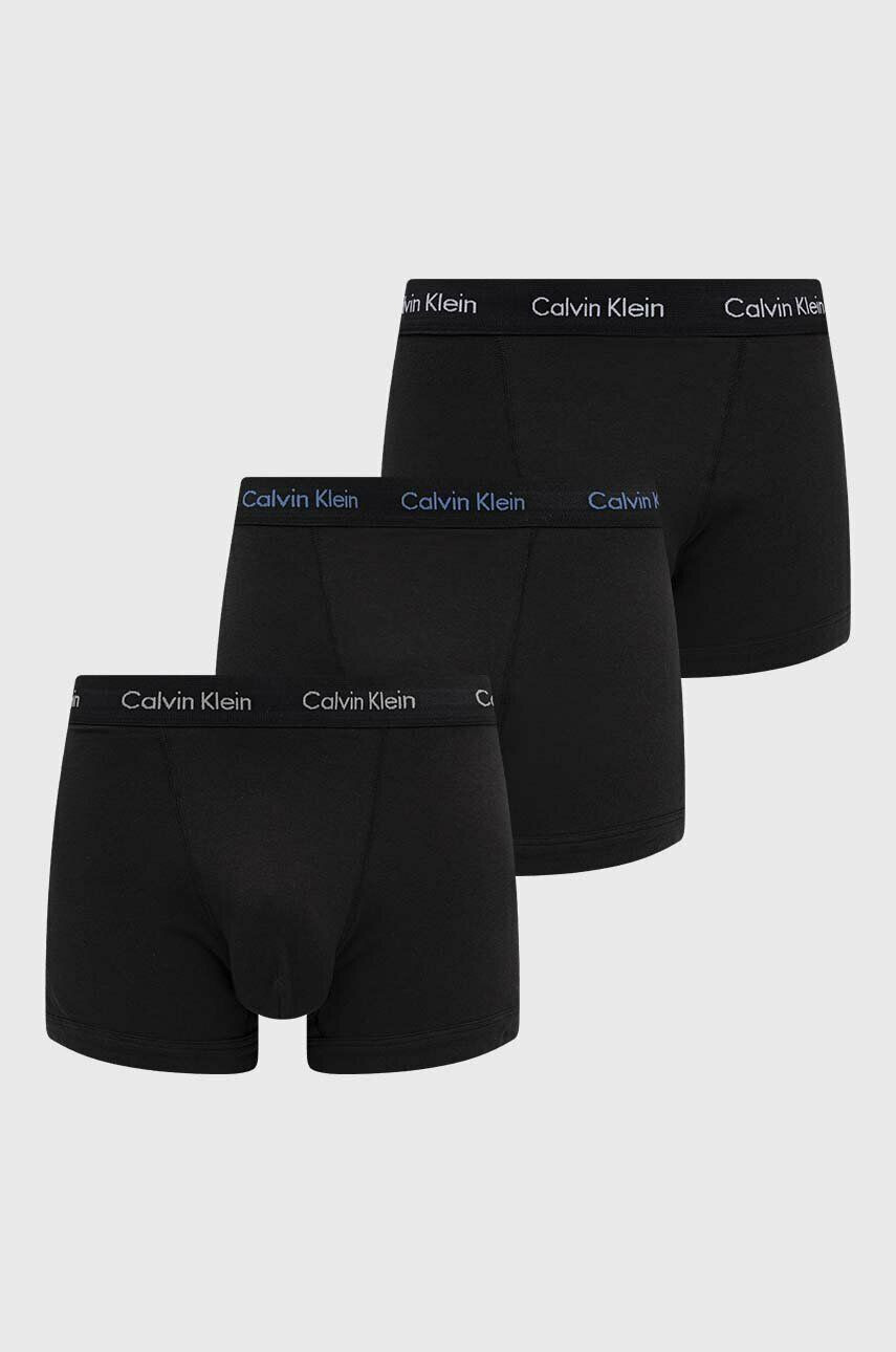 Calvin Klein Underwear Boksarice 3-pack moški črna barva - Pepit.si