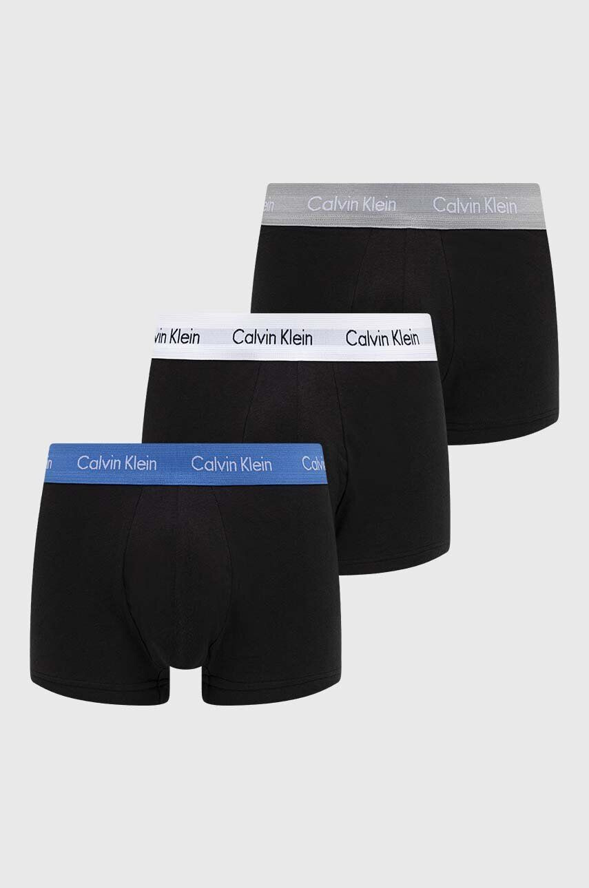 Calvin Klein Underwear Boksarice 3-pack moški črna barva - Pepit.si