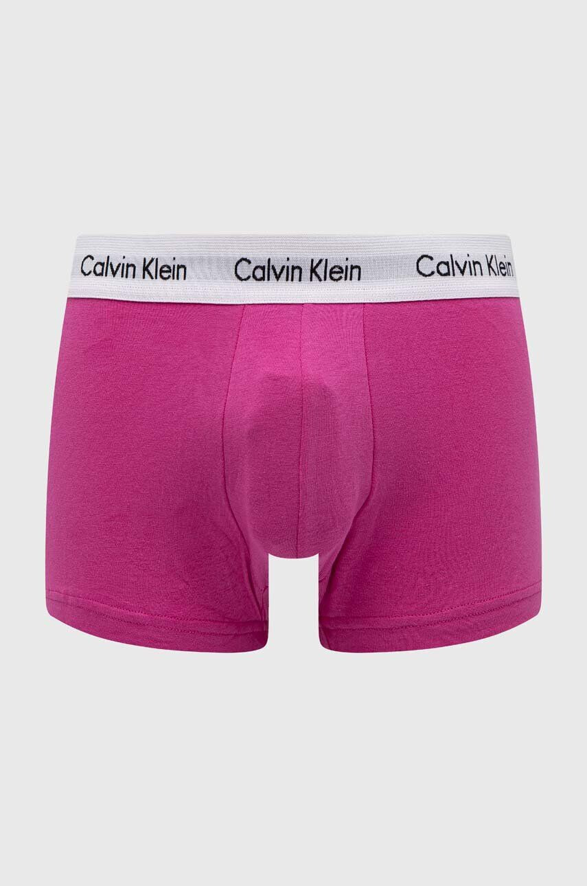 Calvin Klein Underwear Boksarice 3-pack moški vijolična barva - Pepit.si