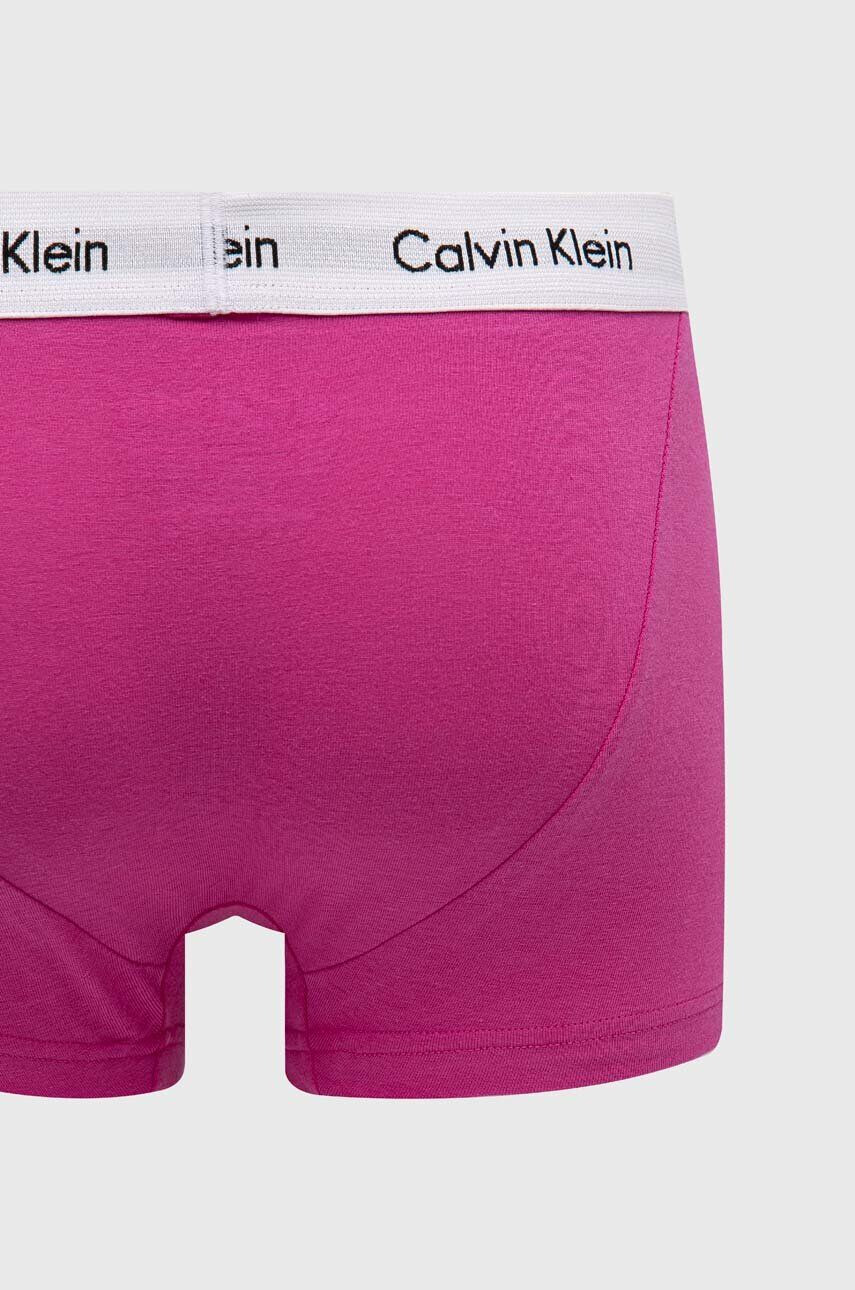 Calvin Klein Underwear Boksarice 3-pack moški vijolična barva - Pepit.si