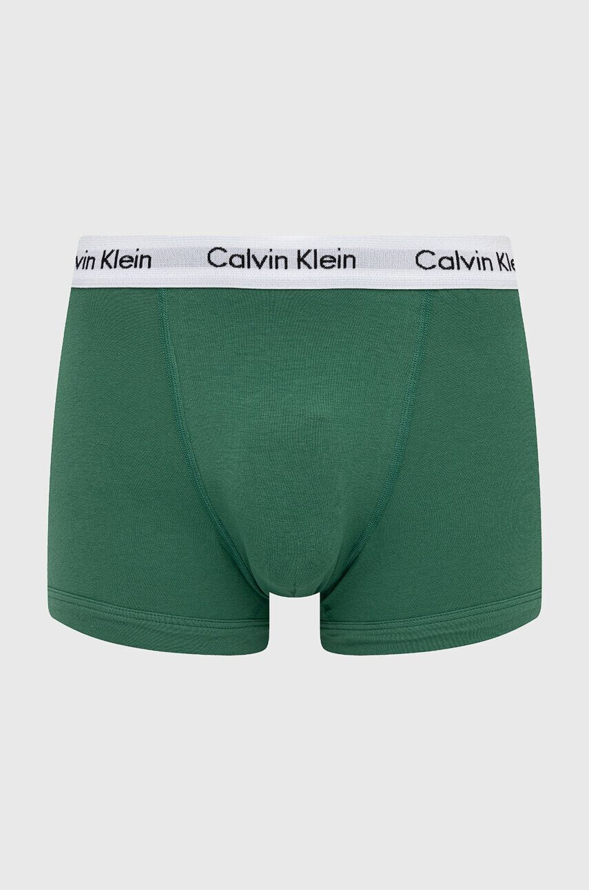 Calvin Klein Underwear Boksarice 3-pack moški zelena barva - Pepit.si