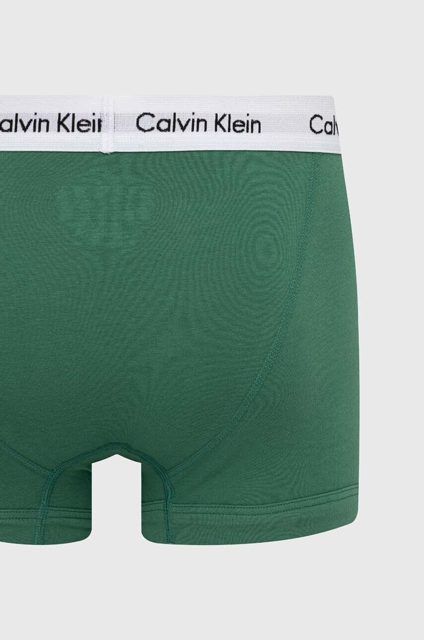 Calvin Klein Underwear Boksarice 3-pack moški zelena barva - Pepit.si