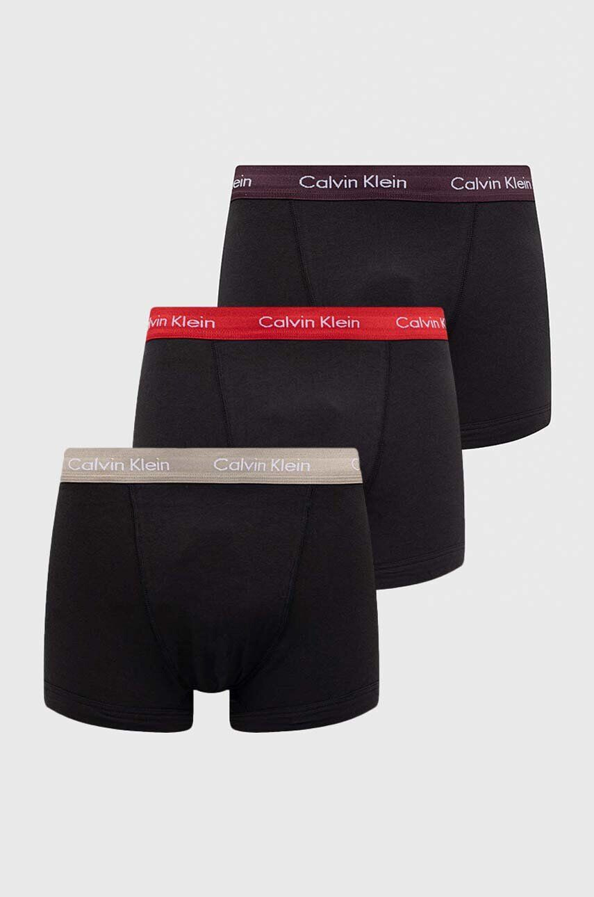 Calvin Klein Underwear Boksarice 3-pack moški črna barva - Pepit.si