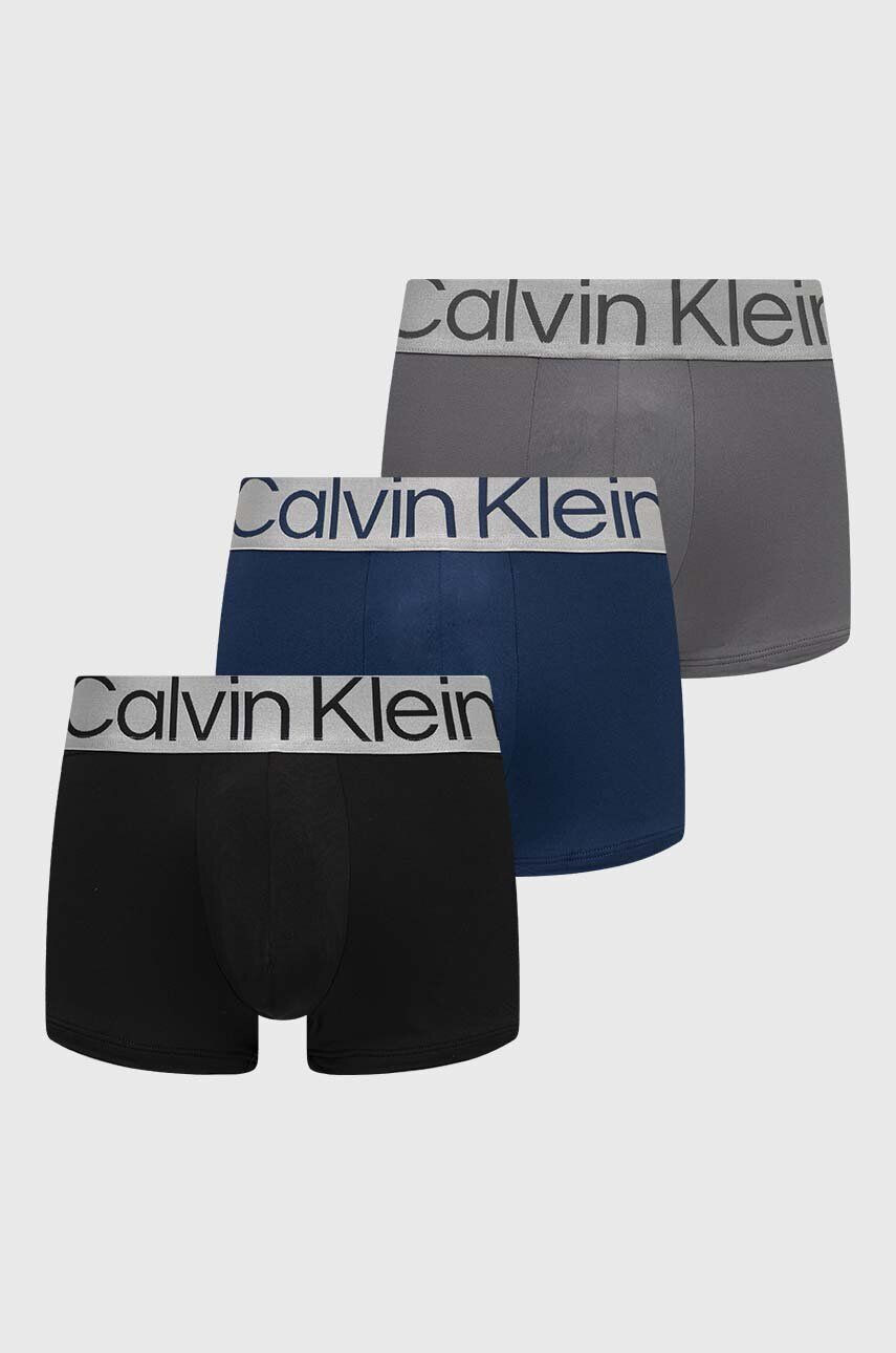 Calvin Klein Underwear Boksarice 3-pack moški siva barva - Pepit.si