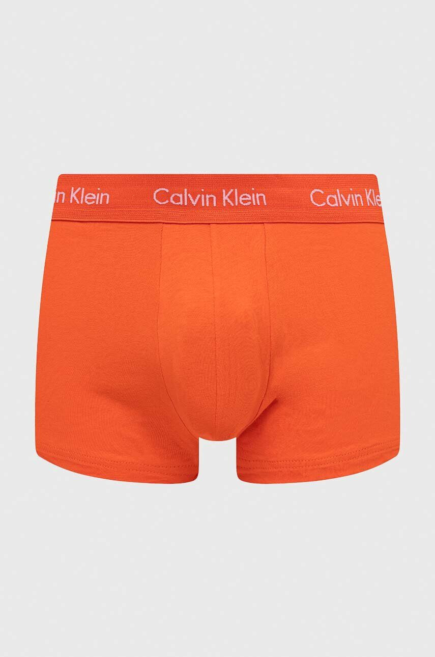 Calvin Klein Underwear Boksarice 5-pack moški oranžna barva - Pepit.si