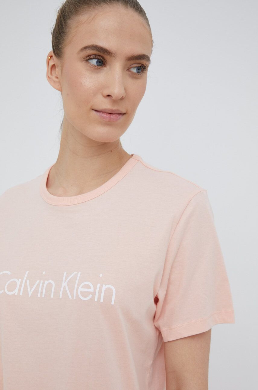 Calvin Klein Underwear Bombažen pižama t-shirt oranžna barva - Pepit.si