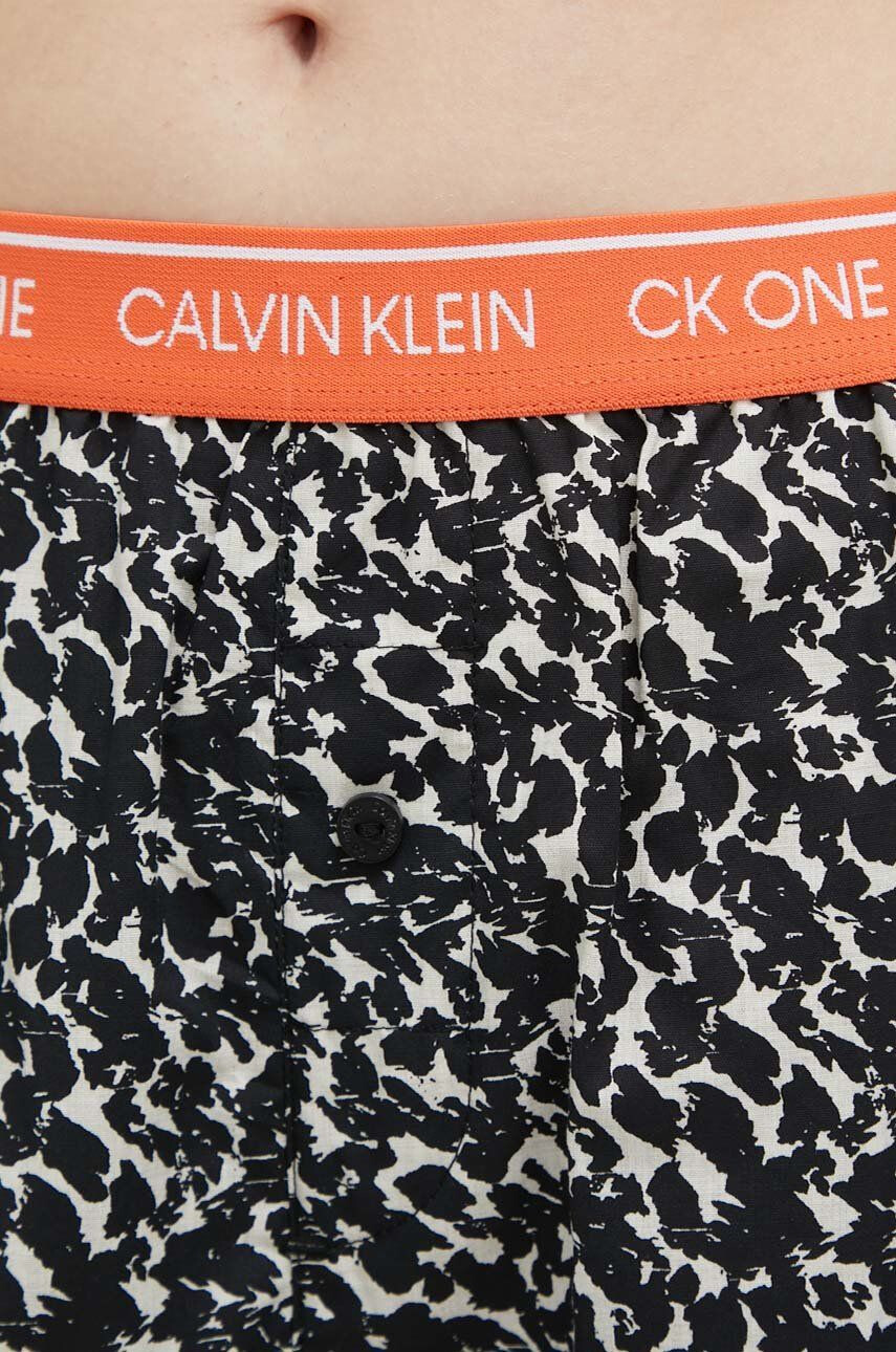 Calvin Klein Underwear Bombažne pižama hlače črna barva - Pepit.si