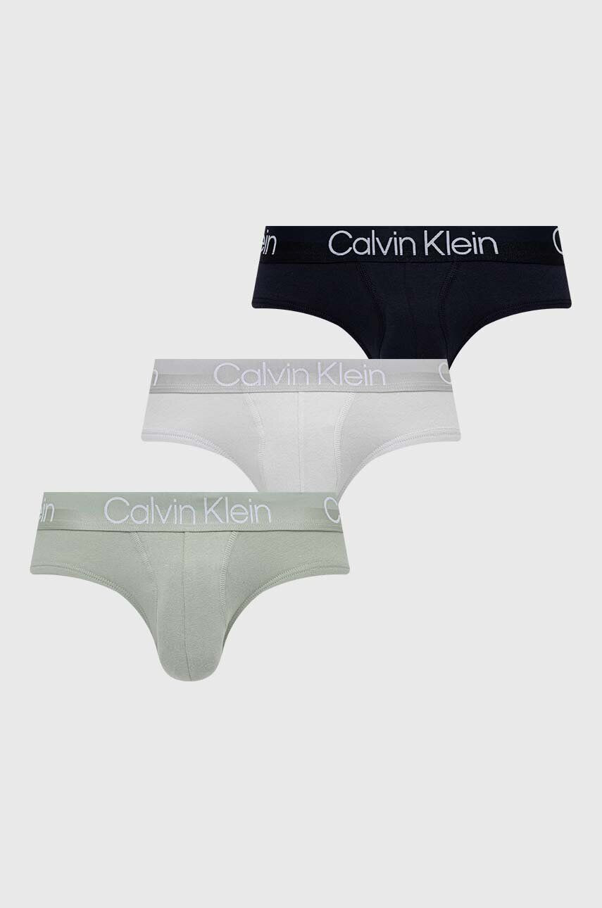 Calvin Klein Underwear Moške spodnjice 3-pack moški siva barva - Pepit.si