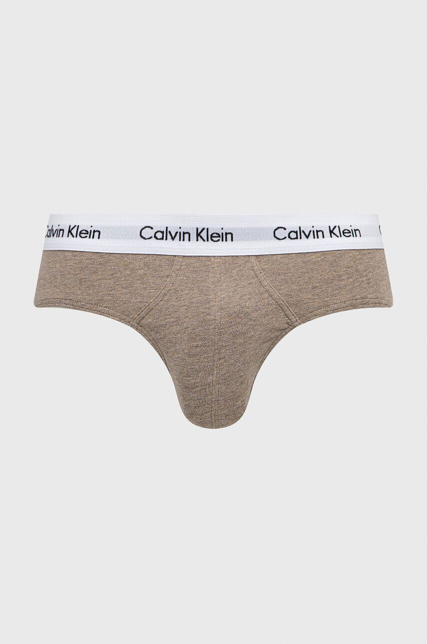 Calvin Klein Underwear Moške spodnjice 3-pack moški rjava barva - Pepit.si