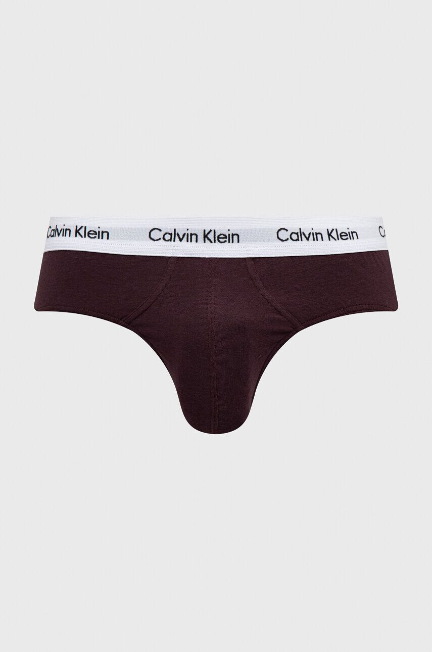 Calvin Klein Underwear Moške spodnjice 3-pack moški rjava barva - Pepit.si