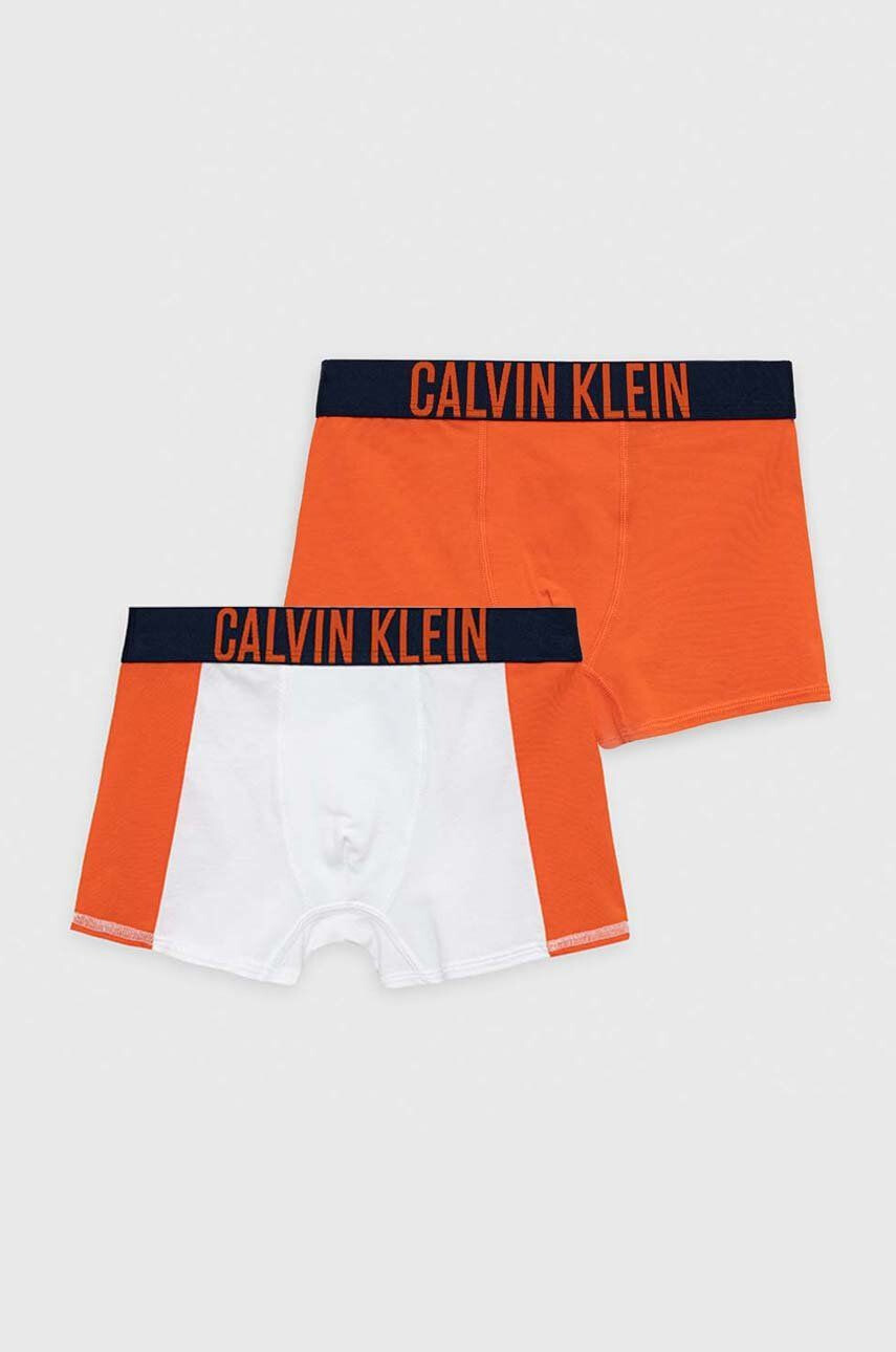 Calvin Klein Underwear Otroške boksarice oranžna barva - Pepit.si