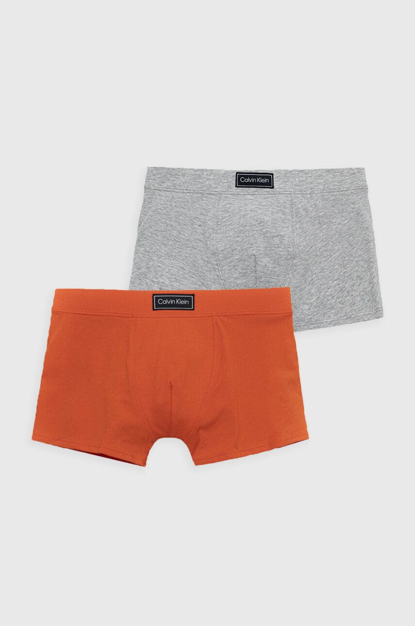 Calvin Klein Underwear Otroške boksarice 2-pack oranžna barva - Pepit.si