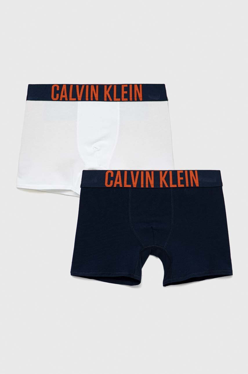 Calvin Klein Underwear Otroške boksarice 2-pack mornarsko modra barva - Pepit.si