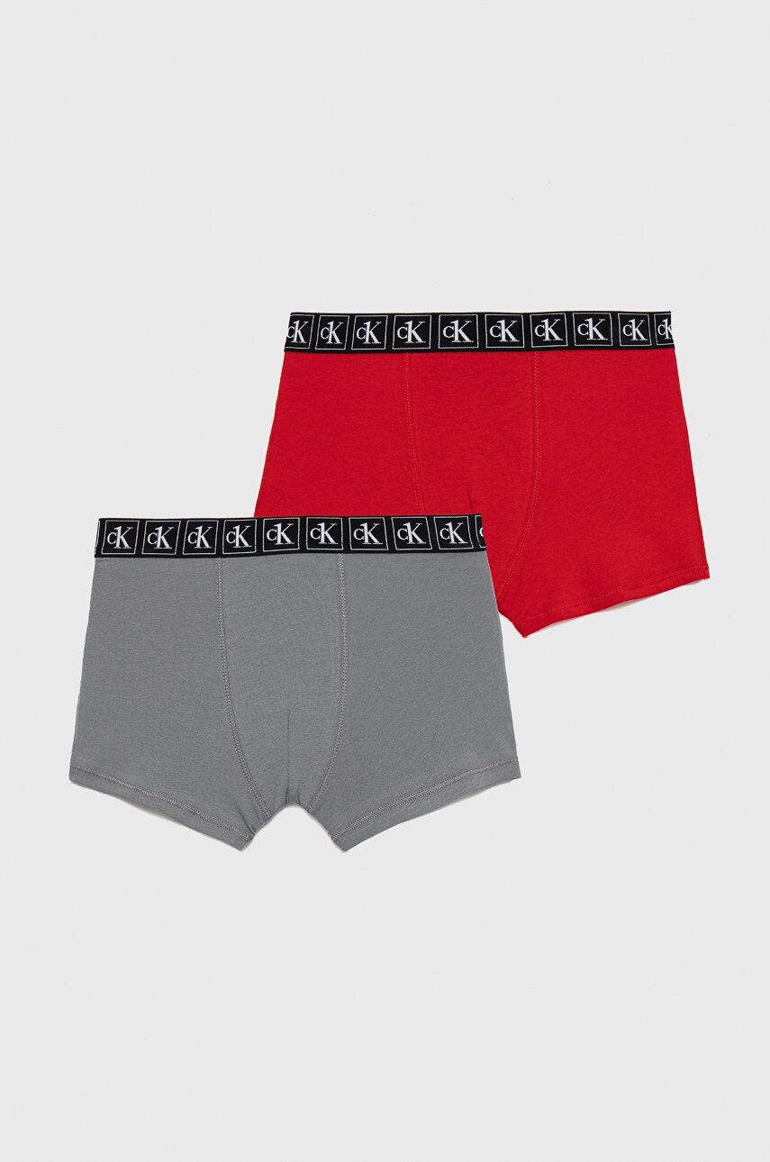 Calvin Klein Underwear Otroške boksarice bordo barva - Pepit.si