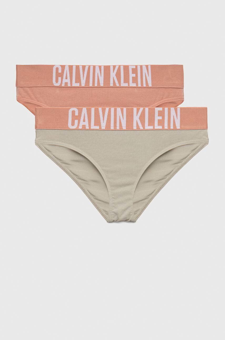 Calvin Klein Underwear Otroške spodnje hlače 2-pack zelena barva - Pepit.si