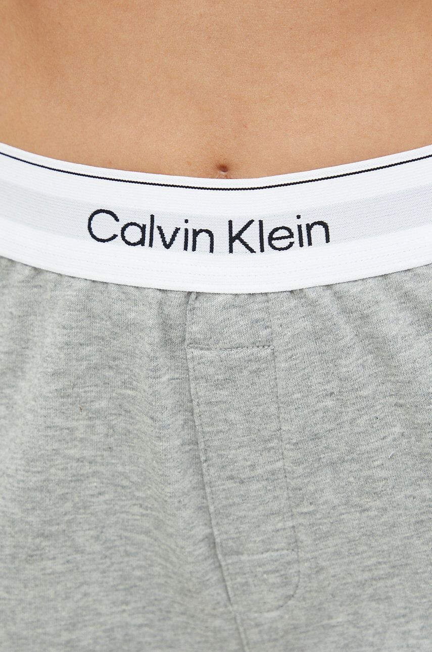 Calvin Klein Underwear Pižama kratke hlače ženski siva barva - Pepit.si