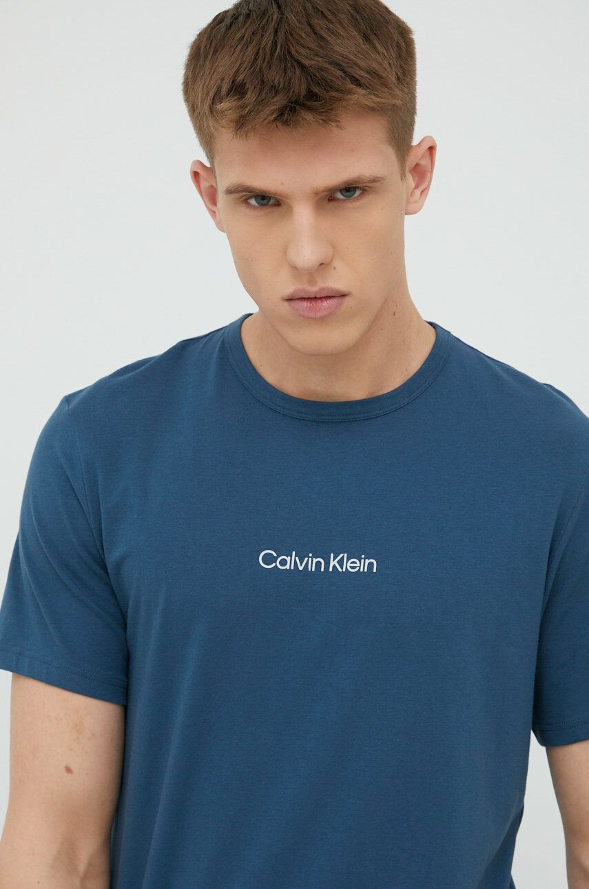 Calvin Klein Underwear Pižama majica turkizna barva - Pepit.si