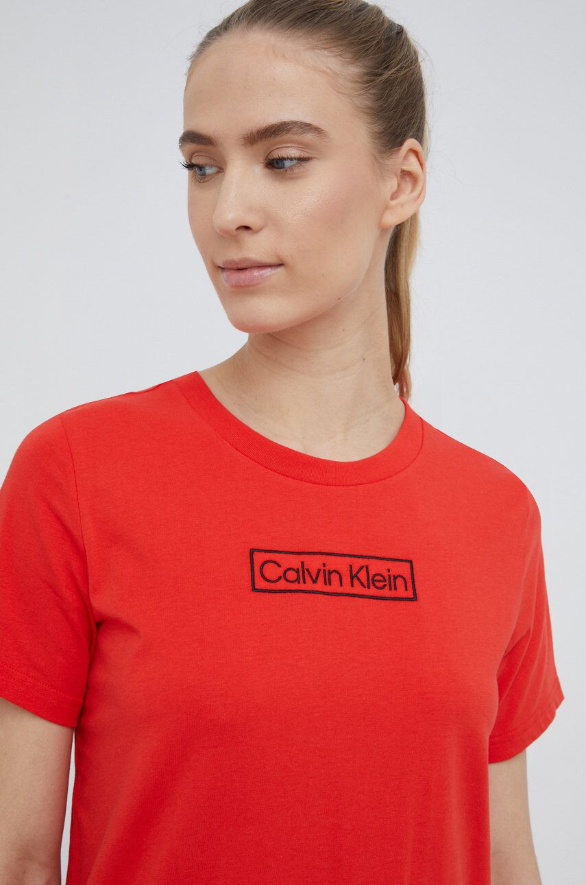 Calvin Klein Underwear Pižama majica rdeča barva - Pepit.si