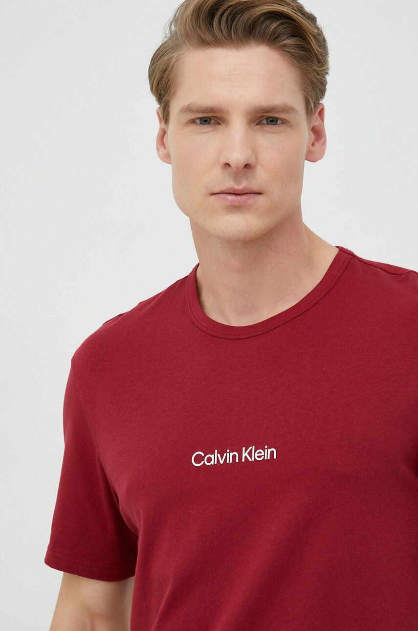 Calvin Klein Underwear Pižama majica rdeča barva - Pepit.si