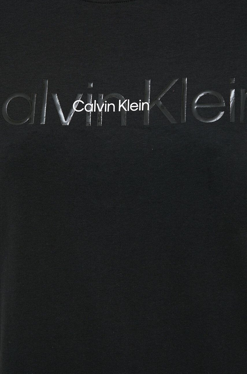 Calvin Klein Underwear Spalna srajca ženska črna barva - Pepit.si