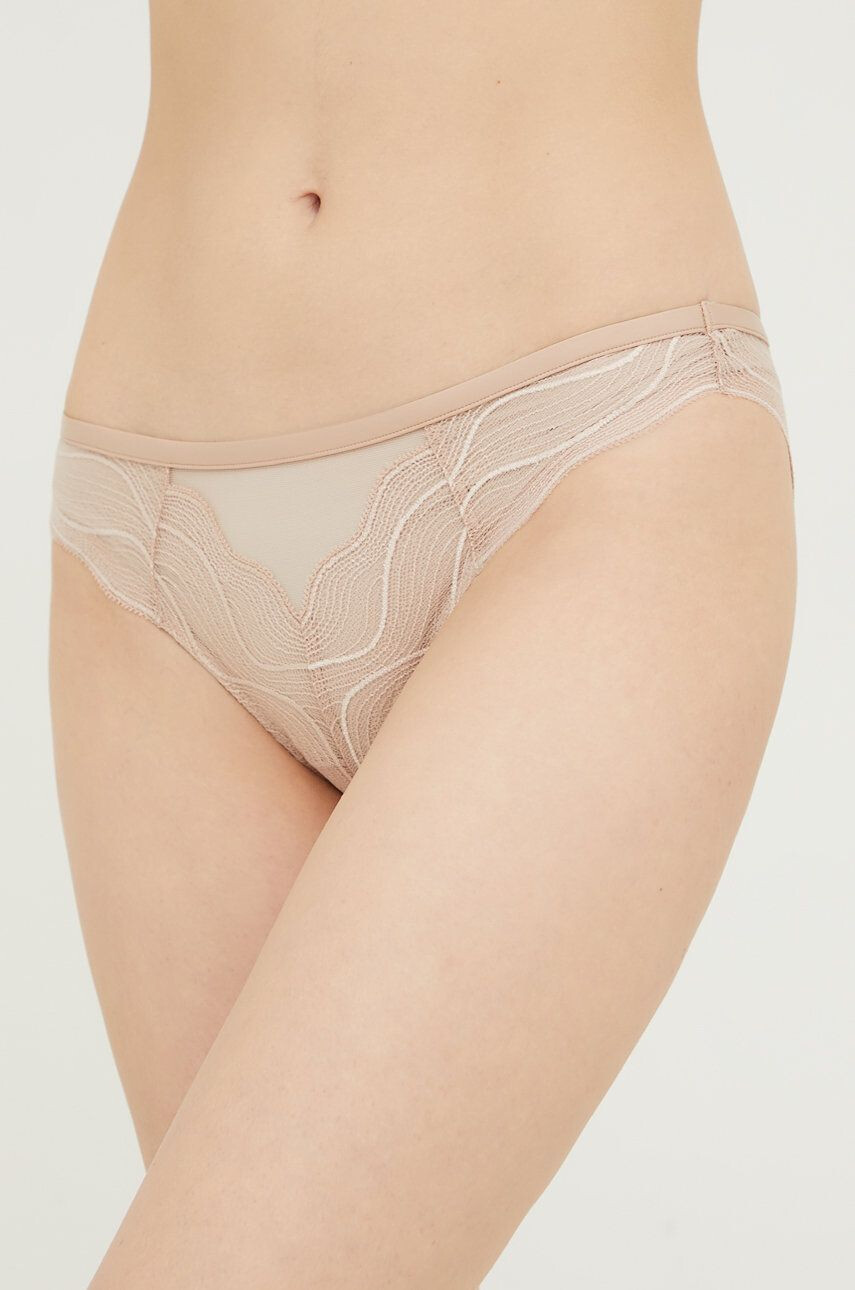 Calvin Klein Underwear Spodnjice bež barva - Pepit.si